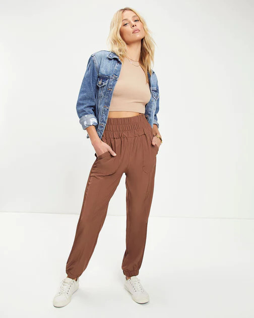 Chill Out Days Pocketed Jogger Pants - Chestnut | VICI