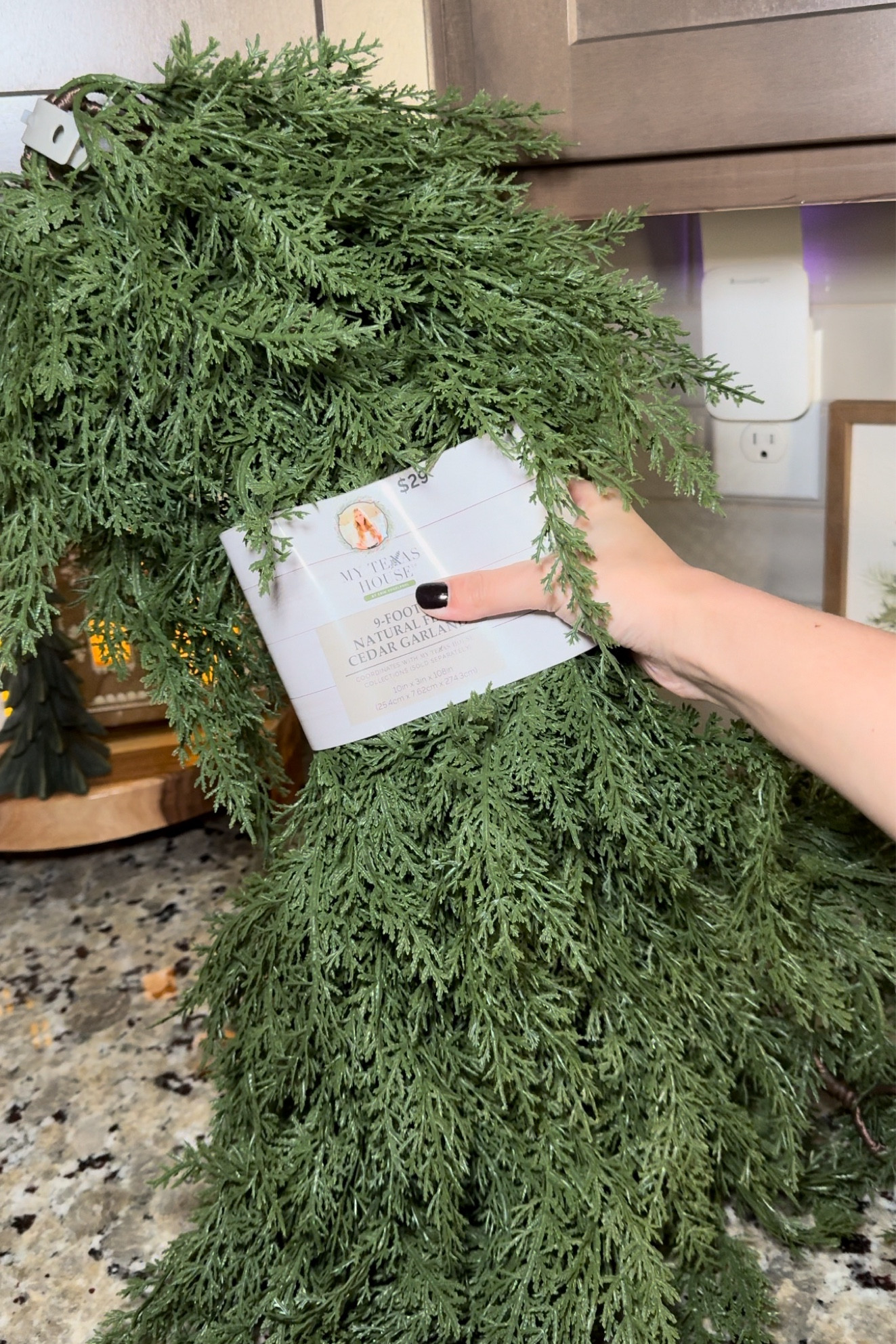 my texas house 9ft garland available for shipping!! run and grab yours! they go SO fast! look how pretty it is in person😍😍 perfect for the holiday season! you can’t get this price anywhere else. $29!!!!🎄

#LTKSeasonal #LTKHoliday #LTKHome