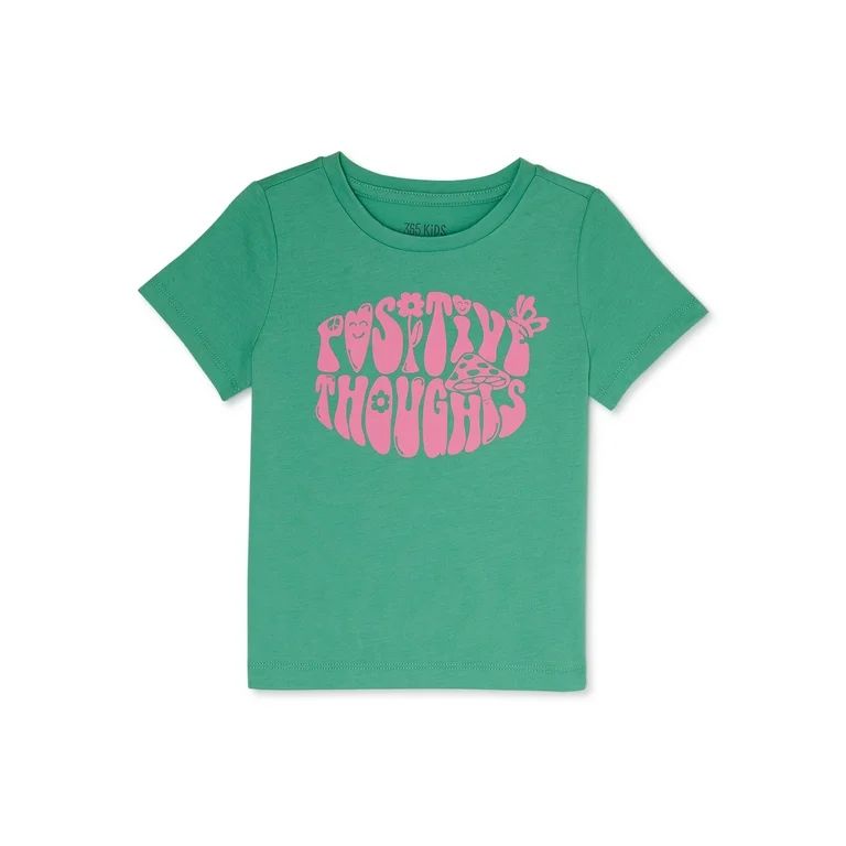 365 Kids from Garanimals Girls’ Short Sleeve Graphic Tee, Sizes 4-10 - Walmart.com | Walmart (US)