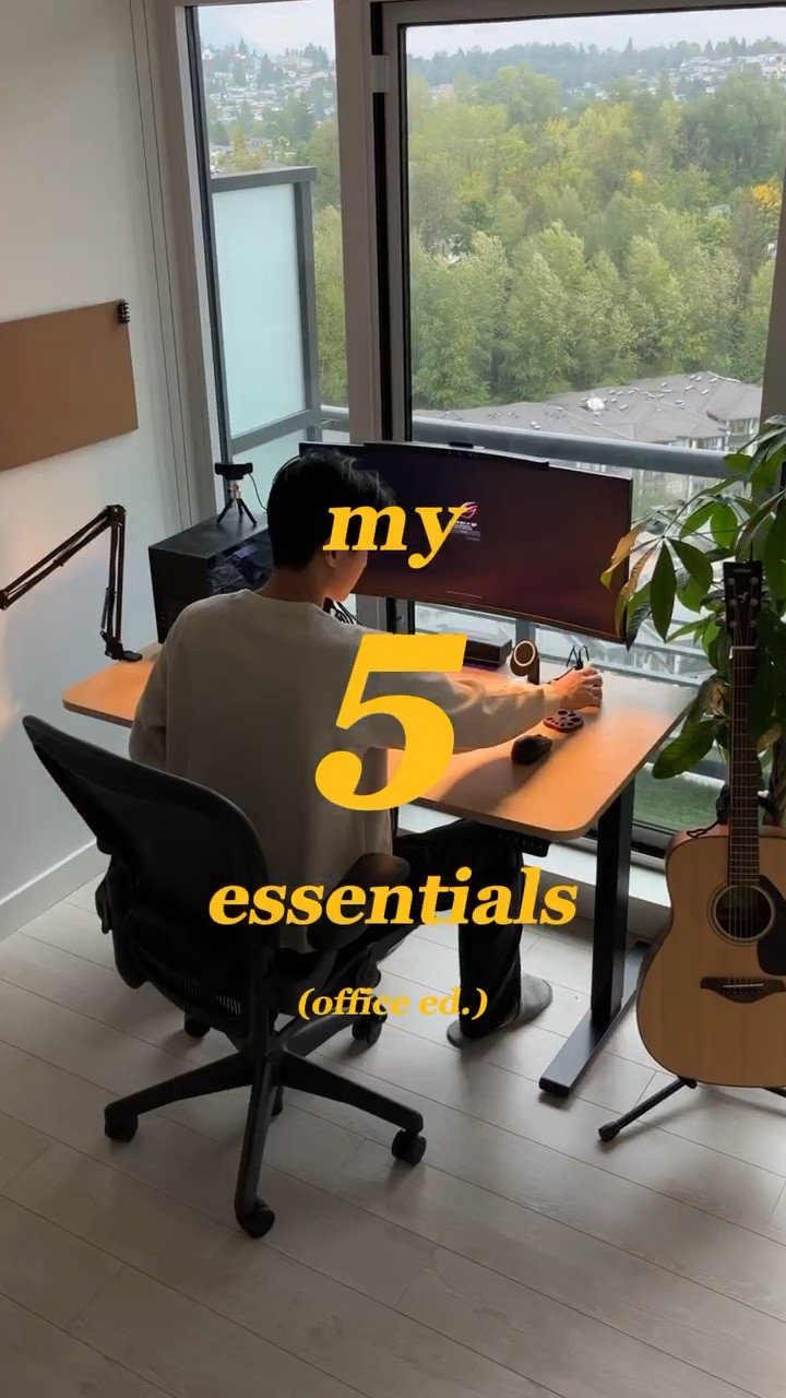 part 3: my 5 essentials (office edition) 👨🏻‍💻 
.
use my link in bio for a sweet discount off your purchase @Branch 
.
#officebybranch #standingdesk #wfhsetup #homeofficedecor #homeoffice #homedecor #apartmenttour #interiordesign #cozyhome #cozysetup #desksetup #setupinspiration #howwelive #softwaredeveloper #ikea #plants #themodernhouse