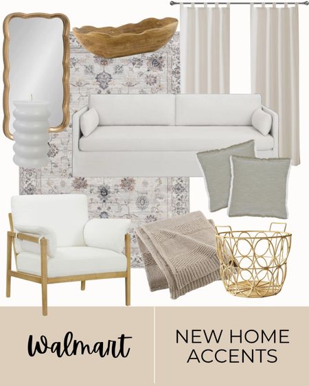 Walmart home, new home accents, couch, rug, mirror, accent chair, throw, throw pillow, basket, candle, curtains, modern home, affordable home, beautiful by drew, 

#LTKstyletip #LTKfamily #LTKhome