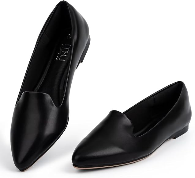 MUSSHOE Flat Shoes Women Comfortable Slip on Women's Flats | Amazon (US)
