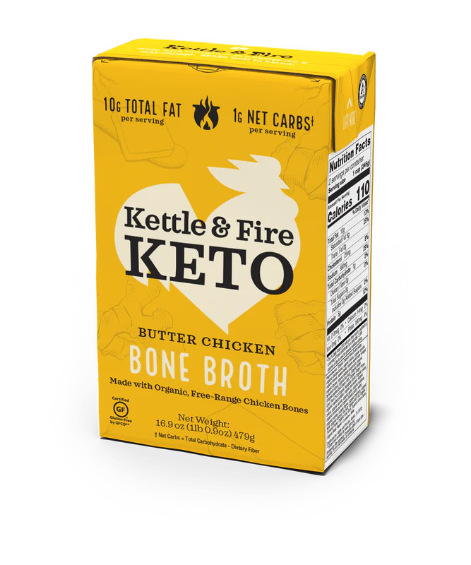 Butter Chicken Keto Broth 16oz | Kettle & Fire