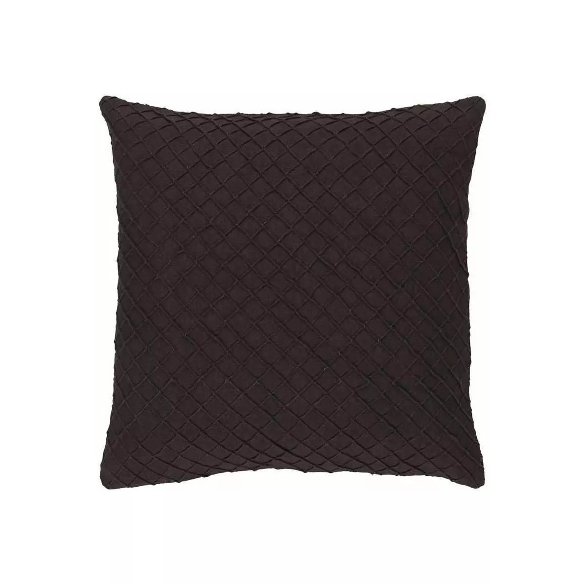 Mark & Day Veecaten 20"H x 20"W Square Pillow Cover No Insert Cottage Dark Brown Throw Pillow | Target
