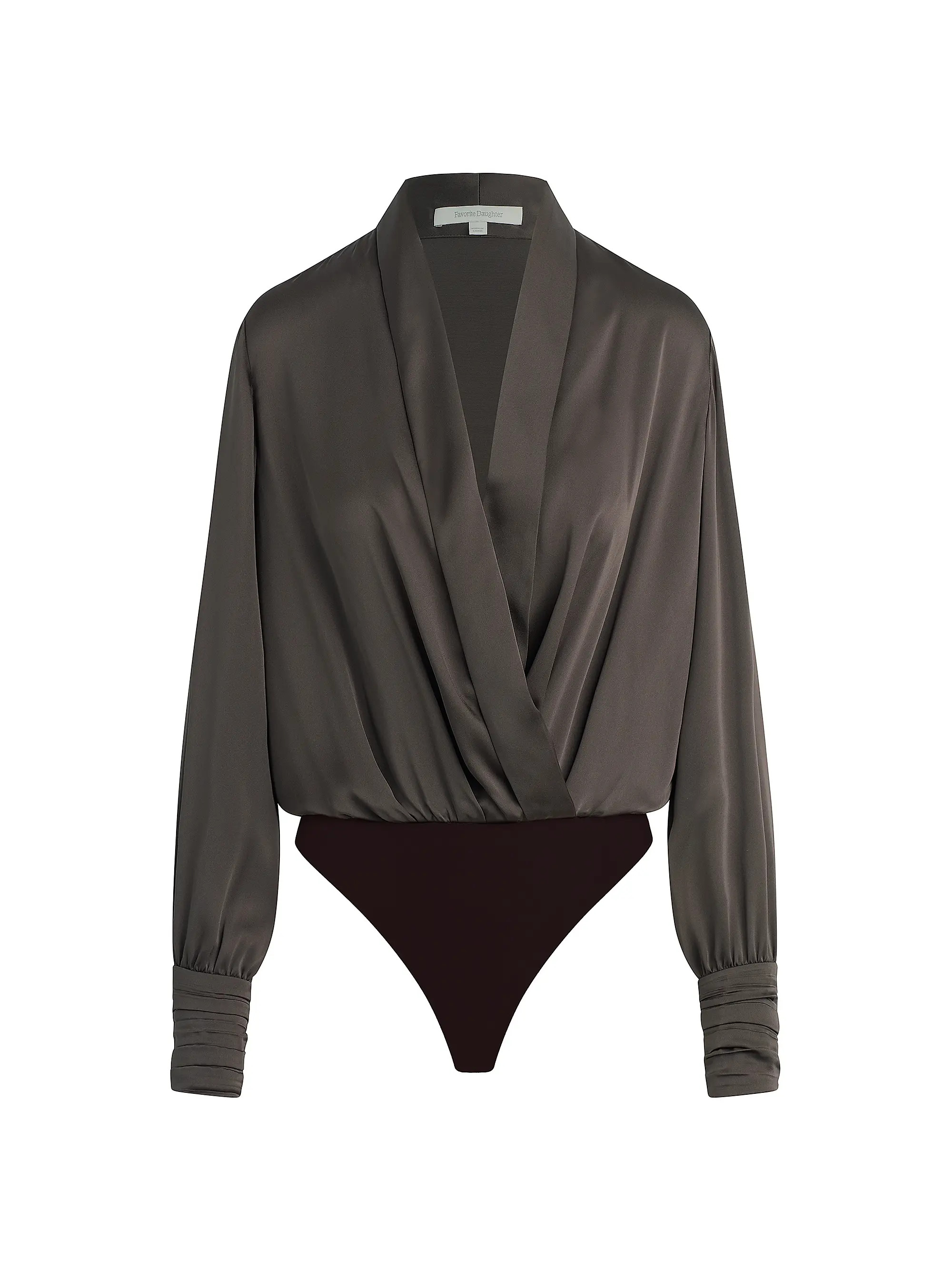 Favorite Daughter The Better Off Satin Bodysuit | Saks Fifth Avenue | Saks Fifth Avenue