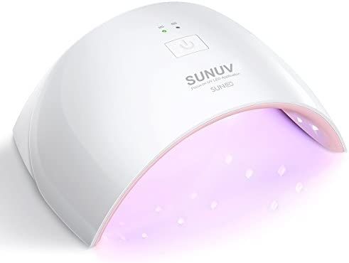 UV LED Nail Lamp, SUNUV Gel UV Light Nail Dryer for Gel Nail Polish Curing Lamp with Sensor 2 Timers | Amazon (US)