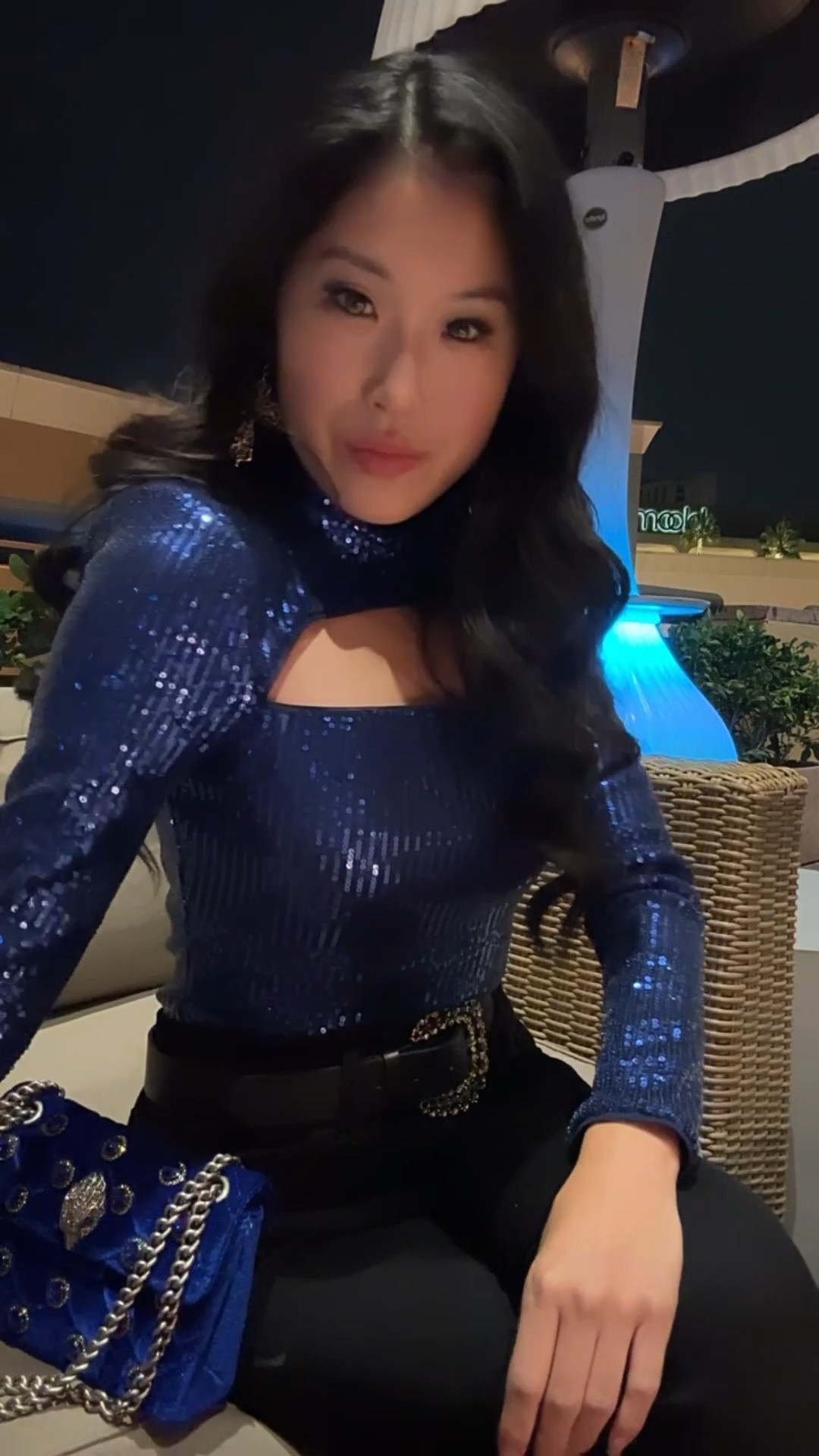 I love finding clothing and accessories to elevate a movie watching or film experience!

This look is inspired by the film Avatar: The Way of Water with the water theme! Avatar inspired style!

I chose to wear this sequin bodysuit  - the Marceline Sequin navy bodysuit by NBD! This bodysuit paired with some black AG jeans and a statement belt is perfect for a movie date night! 

My favorite piece of this look is actually the faux fur cropped jacket in cobalt from Kohl’s! This jacket is so soft and has great details with pockets and several snap closures! I left the movie theater feeling so warm! 

My statement belt is Maje’s Alma Jewel Bucket Belt 

#LTKHoliday