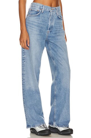 AGOLDE Low Slung Baggy Jeans in Libertine from Revolve.com | Revolve Clothing (Global)