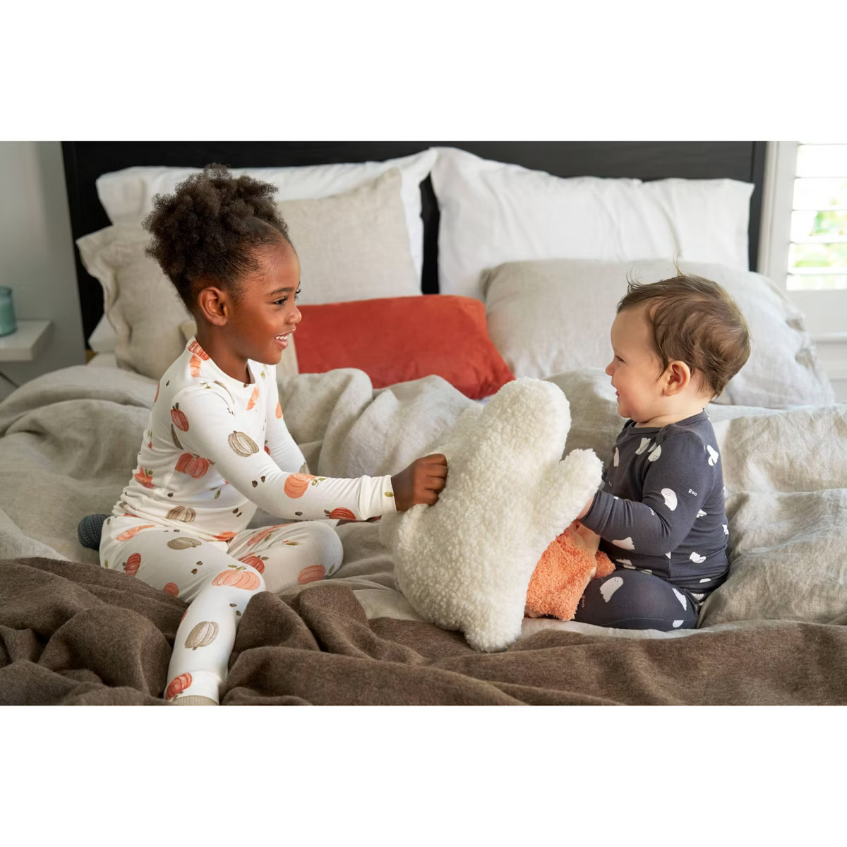 Carter's Just One You® Baby 2pc Halloween Ghosts Comfy Soft Top & Bottom Set - Dark Gray | Target