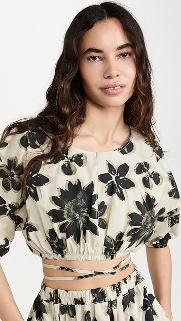 Quinn Blurred Floral Top | Shopbop