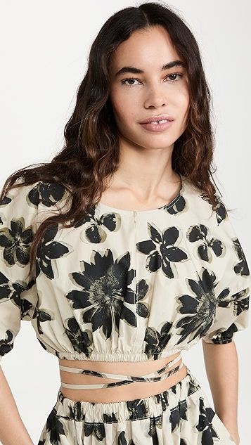 Quinn Blurred Floral Top | Shopbop