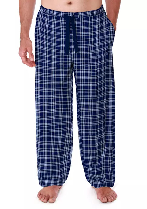 Flannel Blue Plaid Lounge Pants | Belk