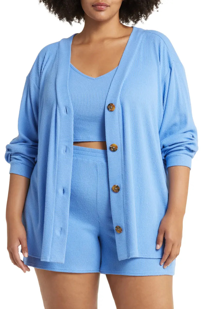 Open Edit 3-Piece Cozy Rib Pajamas | Nordstrom | Nordstrom