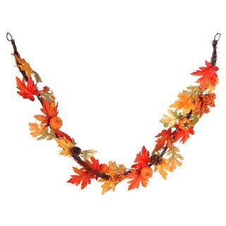 6ft. Maple Leaf Garland with Pumpkins & Pinecones by Ashland® | Michaels Stores