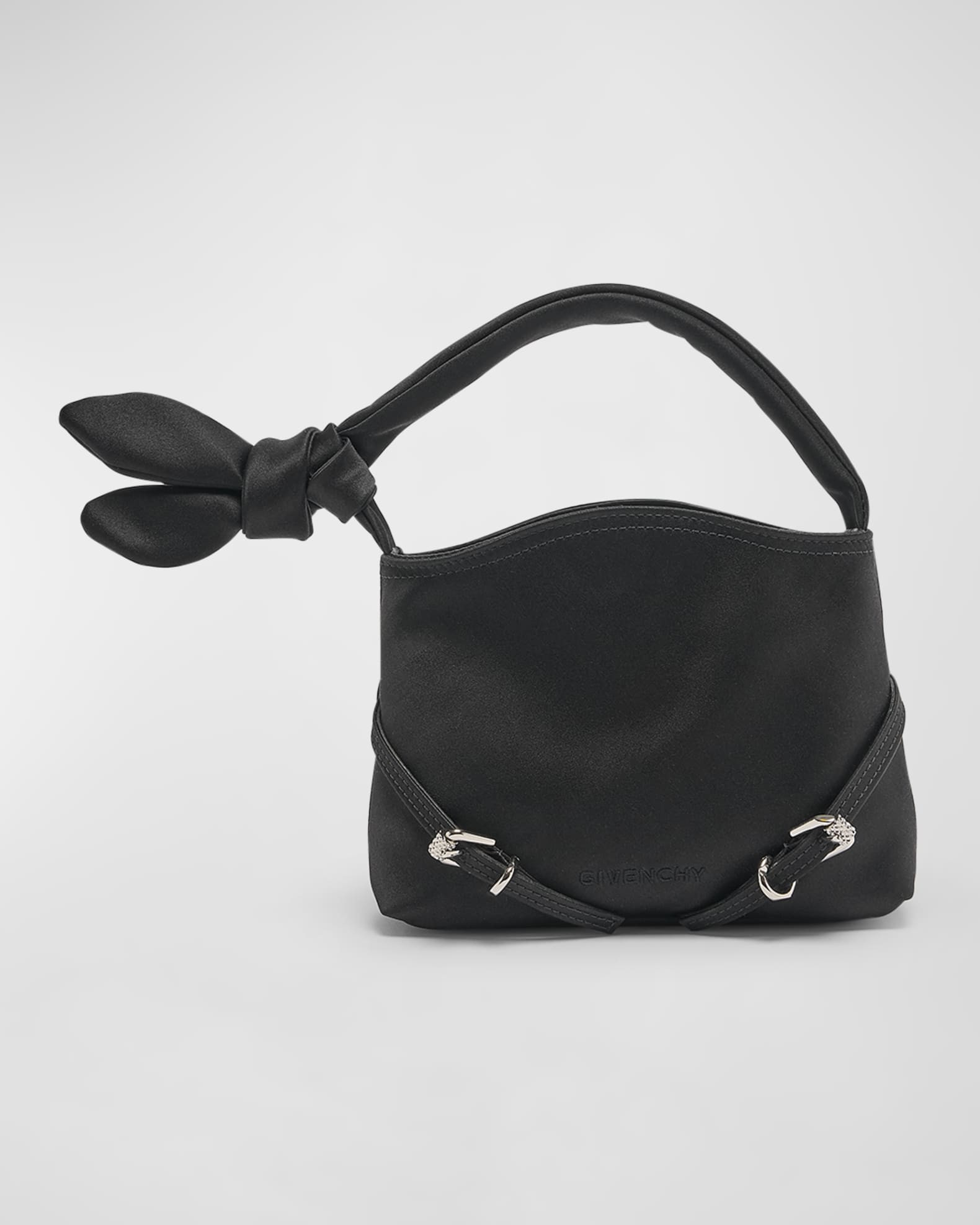Voyou Nano Bow Top-Handle Bag in Fabric | Neiman Marcus