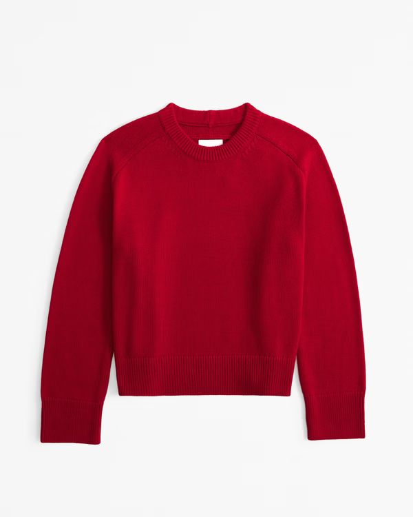 Women's The A&F Madeline Cotton-Blend Crew Sweater | Women's Tops | Abercrombie.com | Abercrombie & Fitch (US)