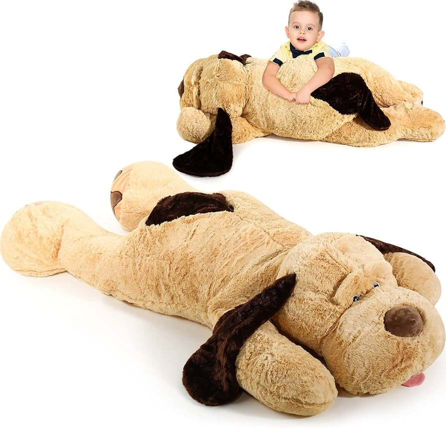 HyDren 55 Inch Giant Puppy Dog Stuffed Animal Large Plush Dog Pillow Soft Stuffed Dog Huge Stuffe... | Amazon (US)