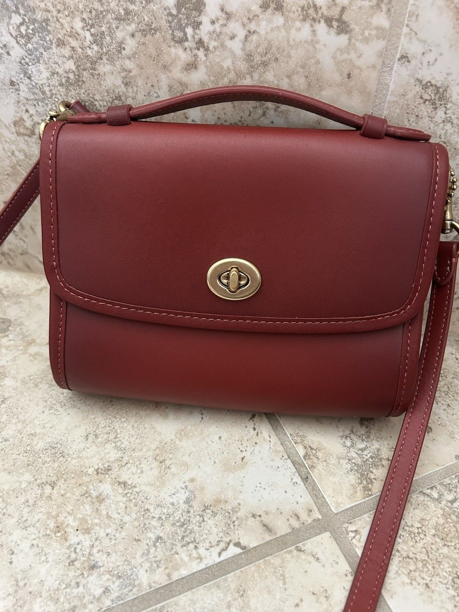 COACH Kip Turnlock Crossbody red Leather Shoulder Bag Originals Purse C3486 | eBay | eBay US