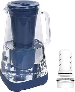 GLACIER FRESH Glass Water Pitcher for Tap and Drinking with Membrane and Upgraded Activated Filte... | Amazon (US)