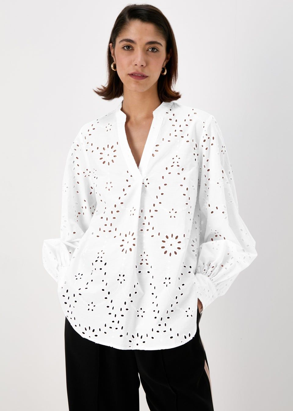 Et Vous White Shiffley Shirt - Size 8 | Matalan (UK)