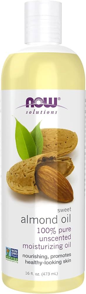 NOW Solutions, Sweet Almond Oil, 100% Pure Moisturizing Oil, Promotes Healthy-Looking Skin, Unsce... | Amazon (US)