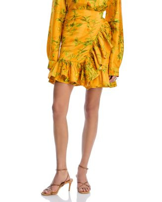 Silk Mini Ruffle Power Pareo | Bloomingdale's (US)