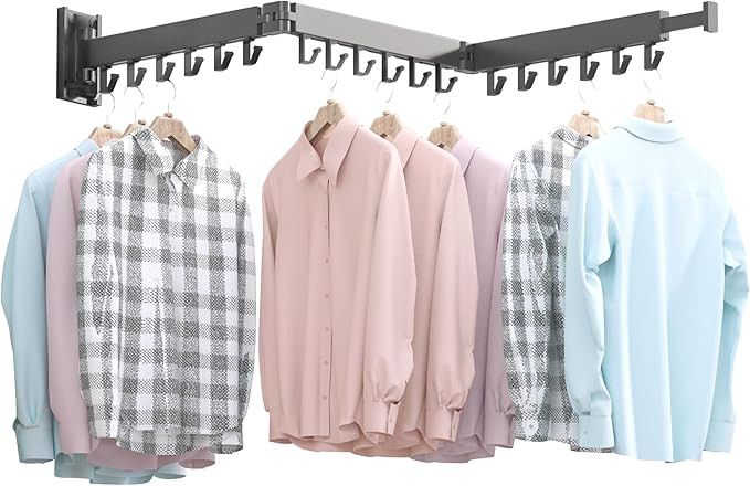 Drying Rack Clothing,Clothes Drying Rack Wall Mounted,Collapsible Hanging Racks for Laundry,Laund... | Amazon (US)