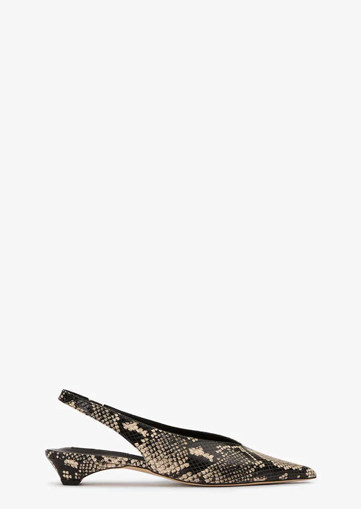 Esmae Ecru Snake Flats | Casual Shoes | Tony Bianco | Tony Bianco (Australia & New Zealand)