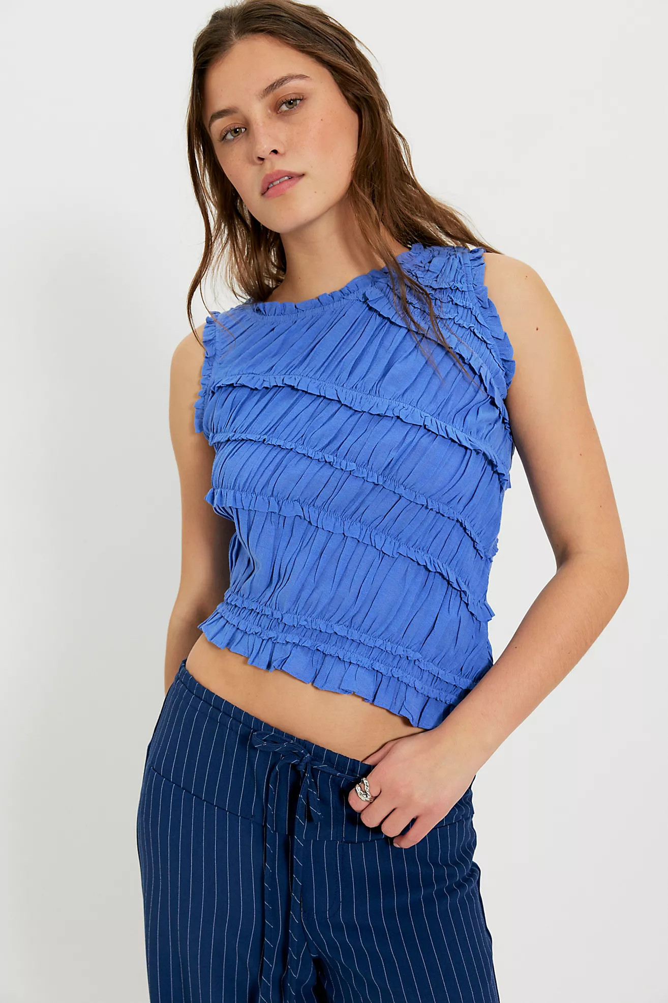 Pink Sands Smocked Top | Free People (Global - UK&FR Excluded)