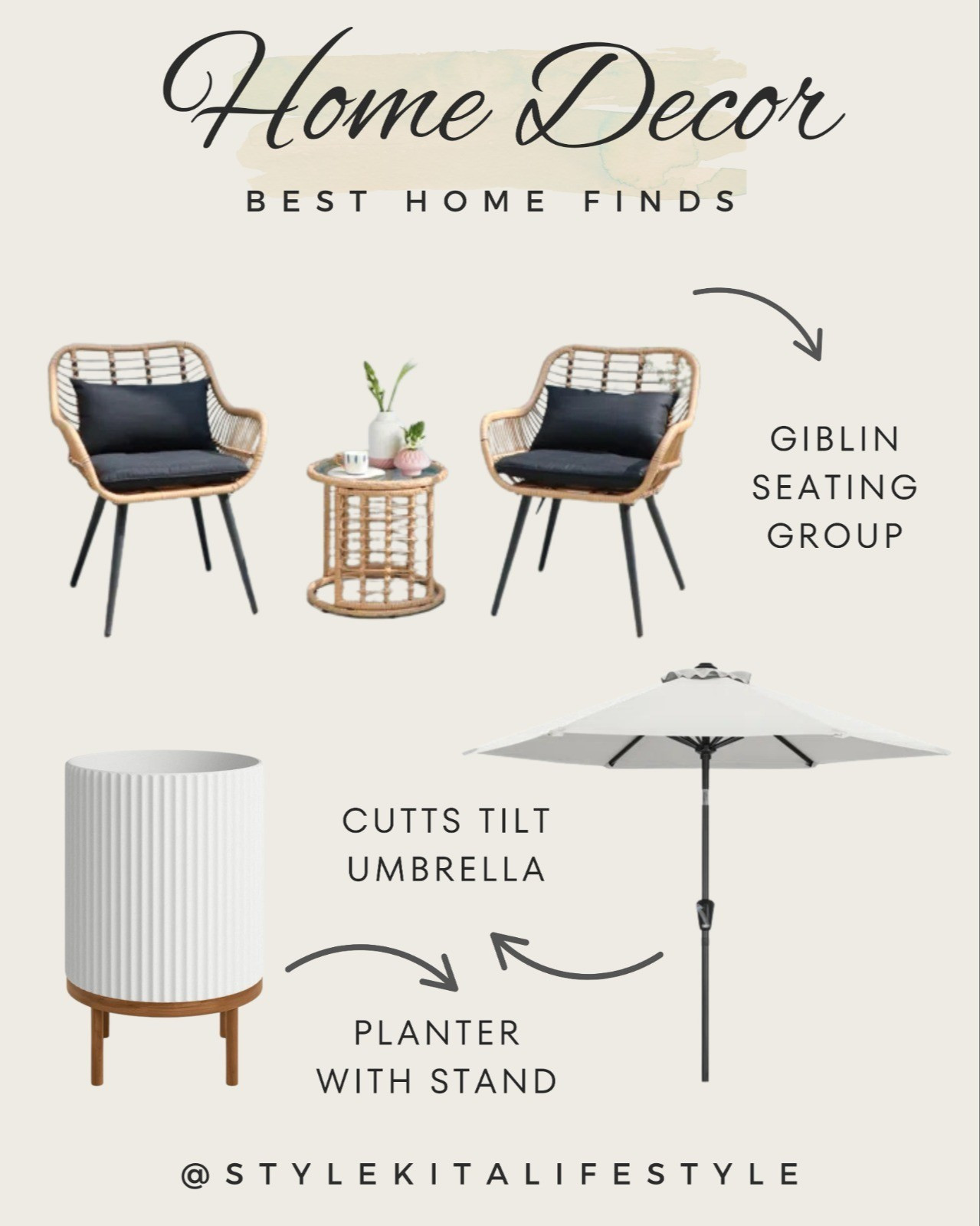 Ready to transform your outdoor space? I've linked all the details for this cozy seating group, stylish umbrella, and beautiful planters. Click the link to shop the look!#patiodecor #outdoordesign #porchgoals

#LTKHome #LTKSaleAlert #LTKStyleTip