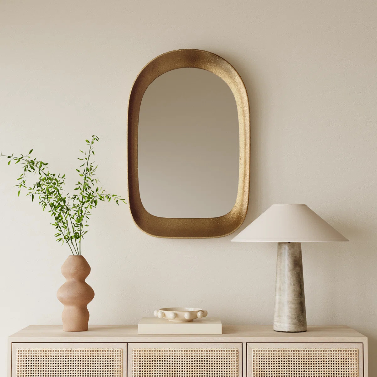 Nihan Aluminium Arch Wall Mirror | Wayfair North America