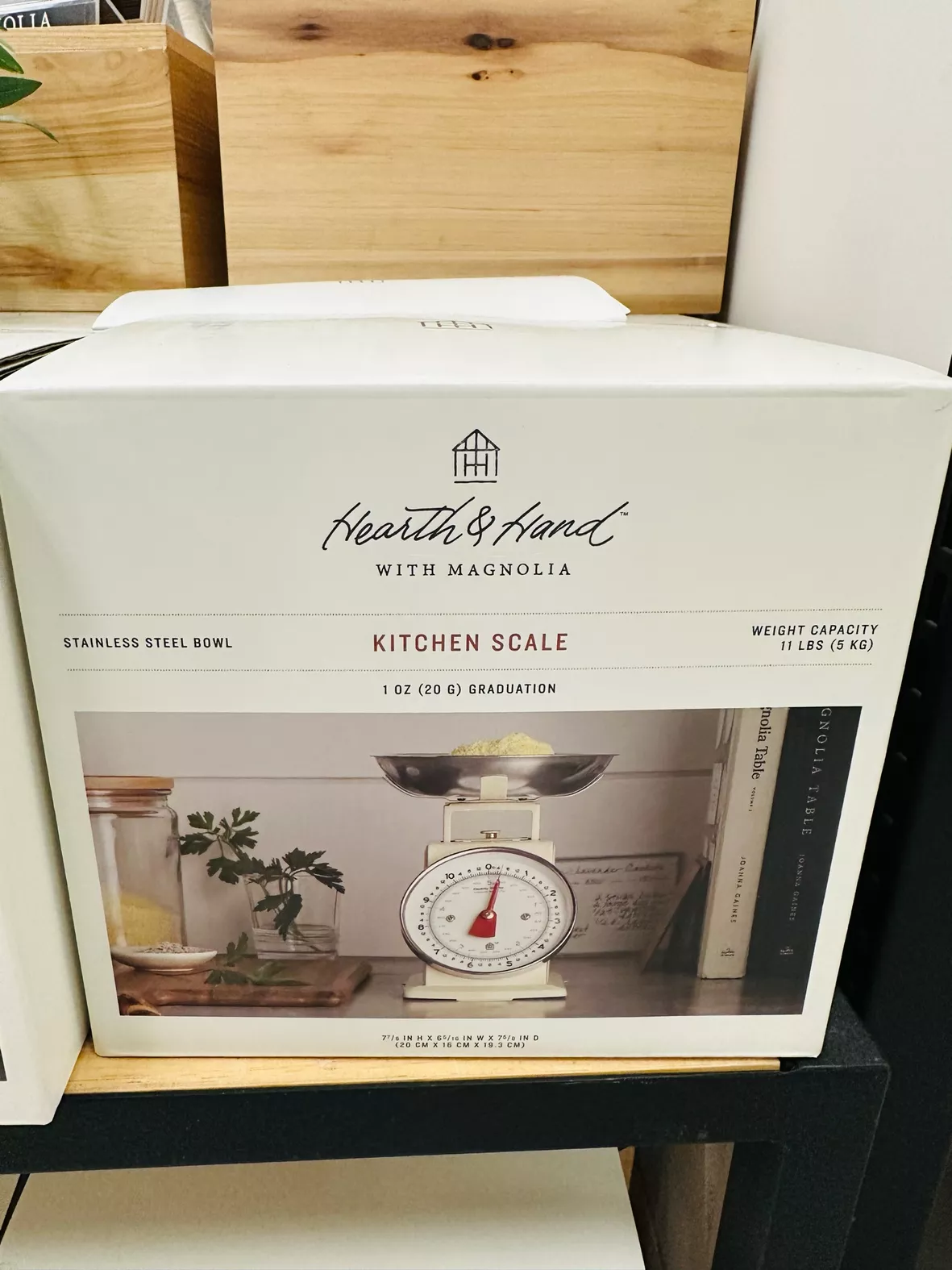 11lb Stainless Steel Kitchen Scale Ivory - Hearth & Hand™ with Magnolia