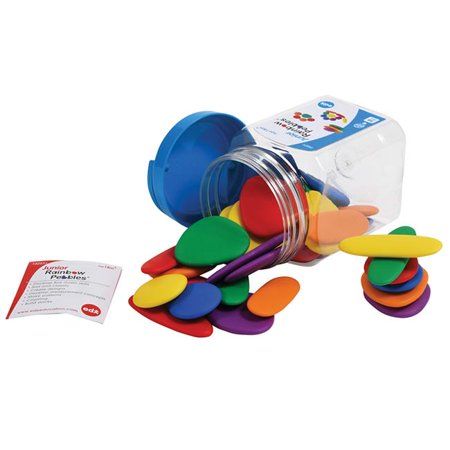 Edx Education® Junior Rainbow Pebbles - Mini Jar, 36 Pieces | Walmart (US)