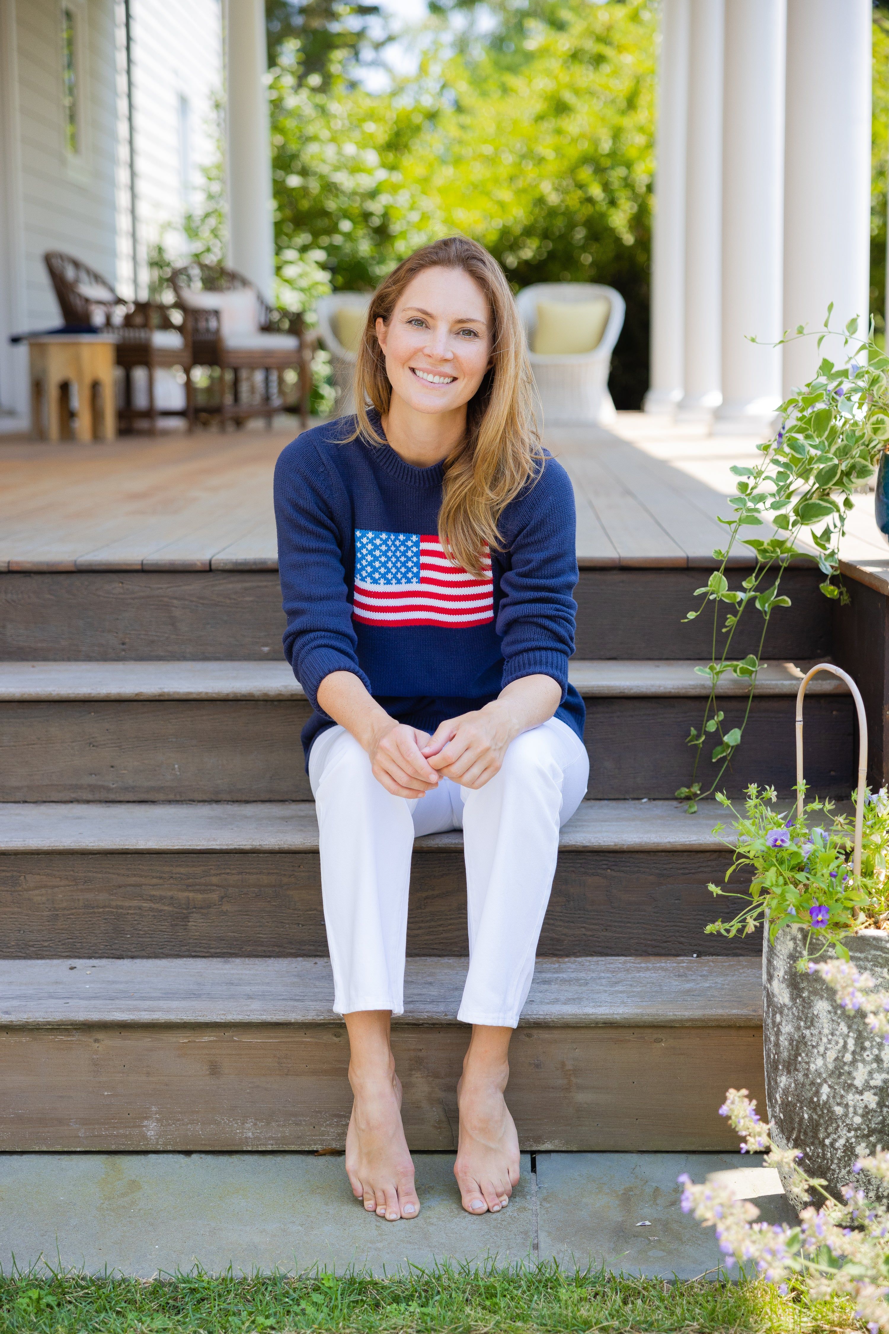 Navy Classic Flag Sweater | Sail to Sable