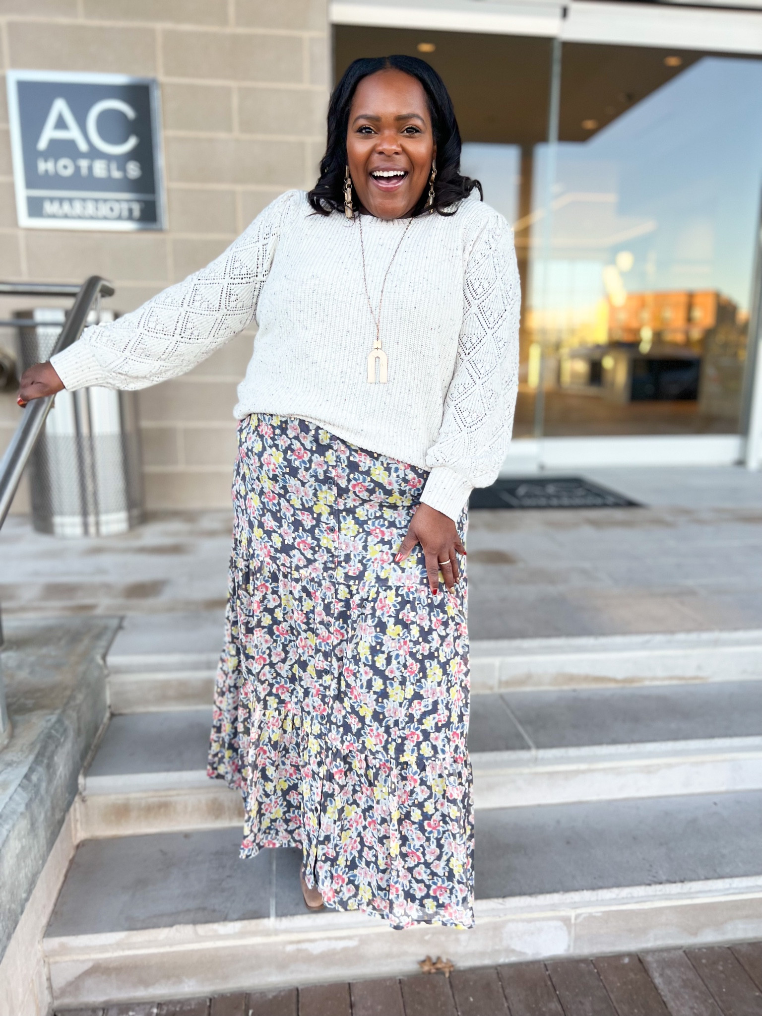 I love a sweater with a skirt! Wearing a xl in both from LOFT! #loveloft #sweaterweather Fall fashion / curvy style insp 

#LTKworkwear #LTKunder100 #LTKSeasonal