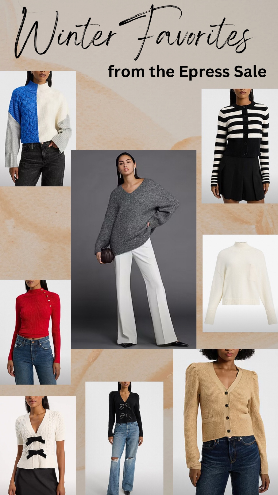 At Express currently has sweaters in sale for 39$! Rounded up my favorites ❤️ I purchased the oversized ones like the black & white striped sweater to wear with leggings or skinny jeans 👖 

#LTKSeasonal #LTKSaleAlert #LTKMidsize