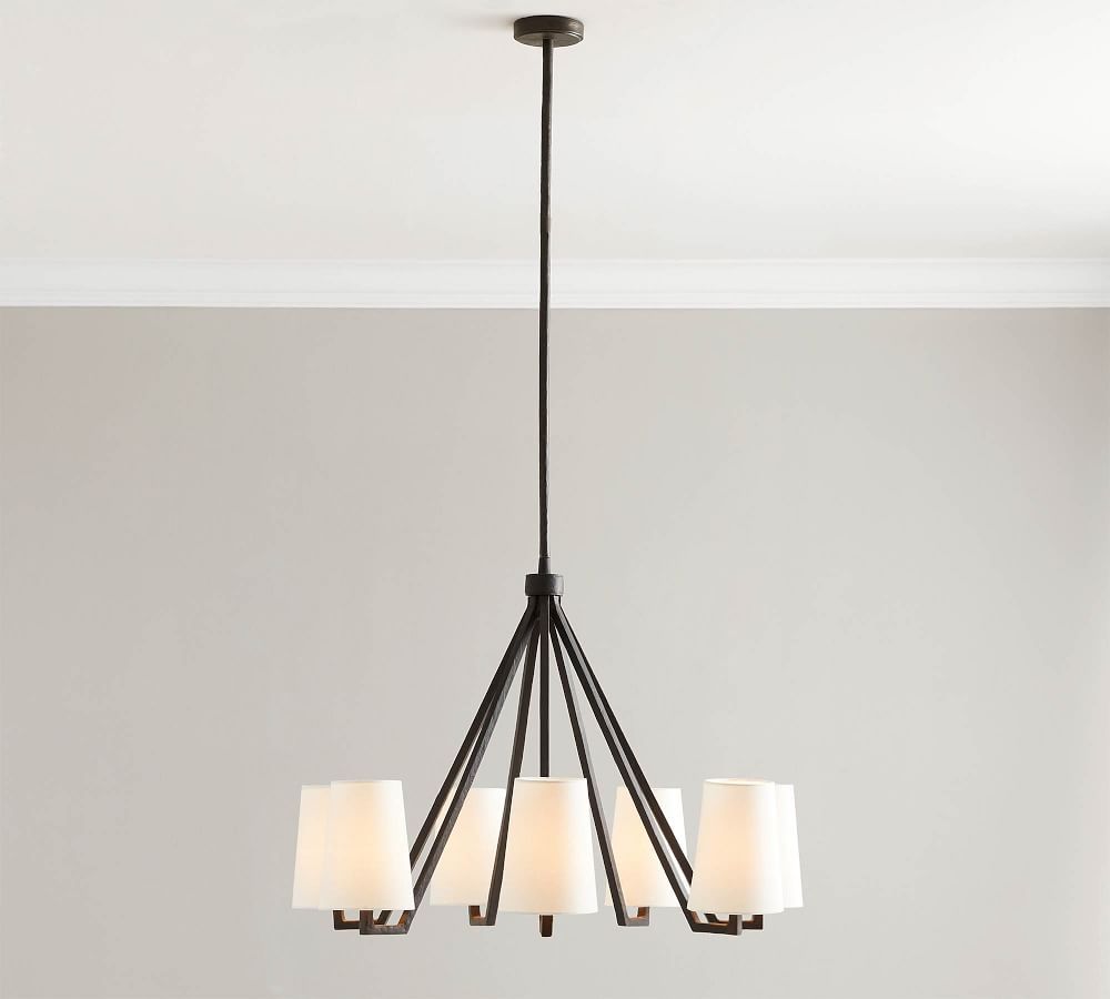 Carson Forged-Iron 7-Arm Chandelier | Pottery Barn (US)