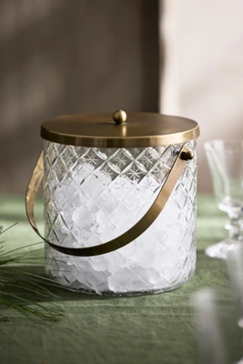 Starry Etched Glass Ice Bucket | Anthropologie (US)