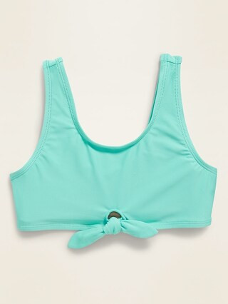 Tie-Front Swim Top for Girls | Old Navy (US)