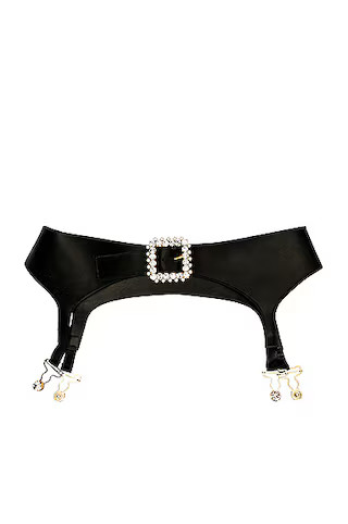 Blumarine Leather Belt in Nero | FWRD | FWRD 