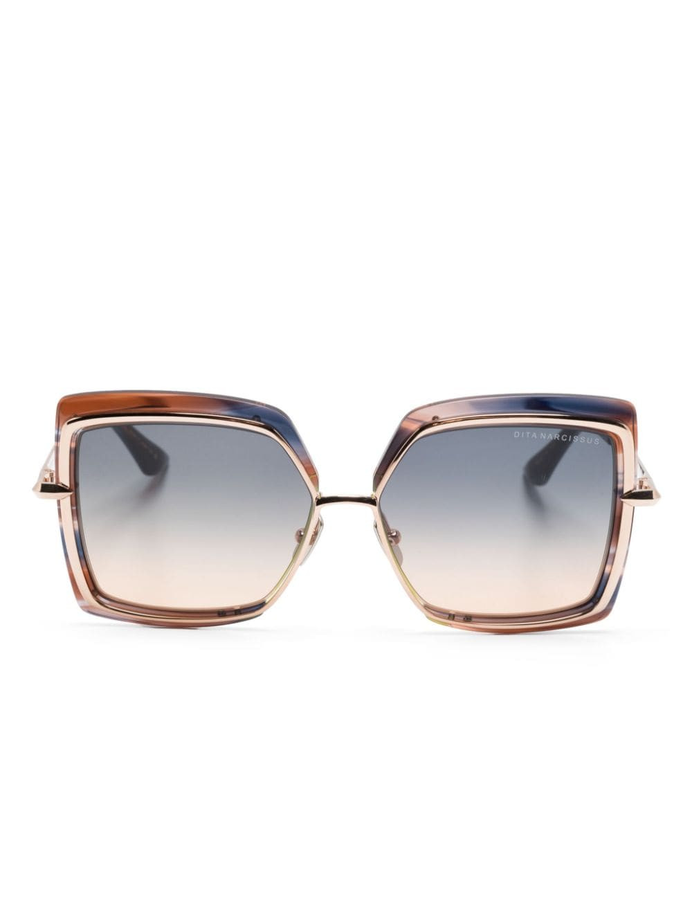 Dita Eyewear Narcissus oversized-frame sunglasses - Pink | Farfetch Global