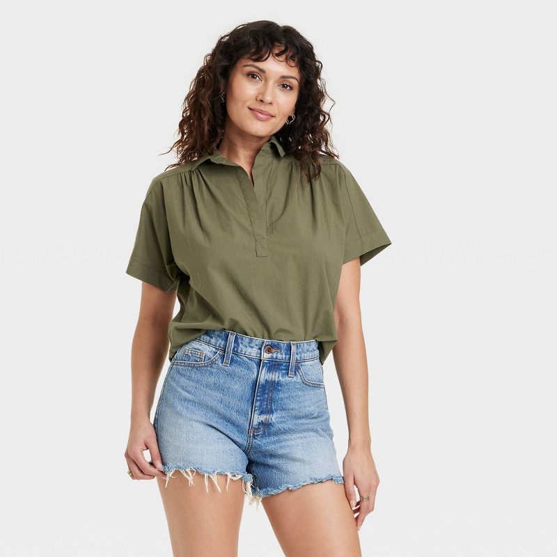 Women's Short Sleeve Pullover Blouse - Universal Thread™ | Target