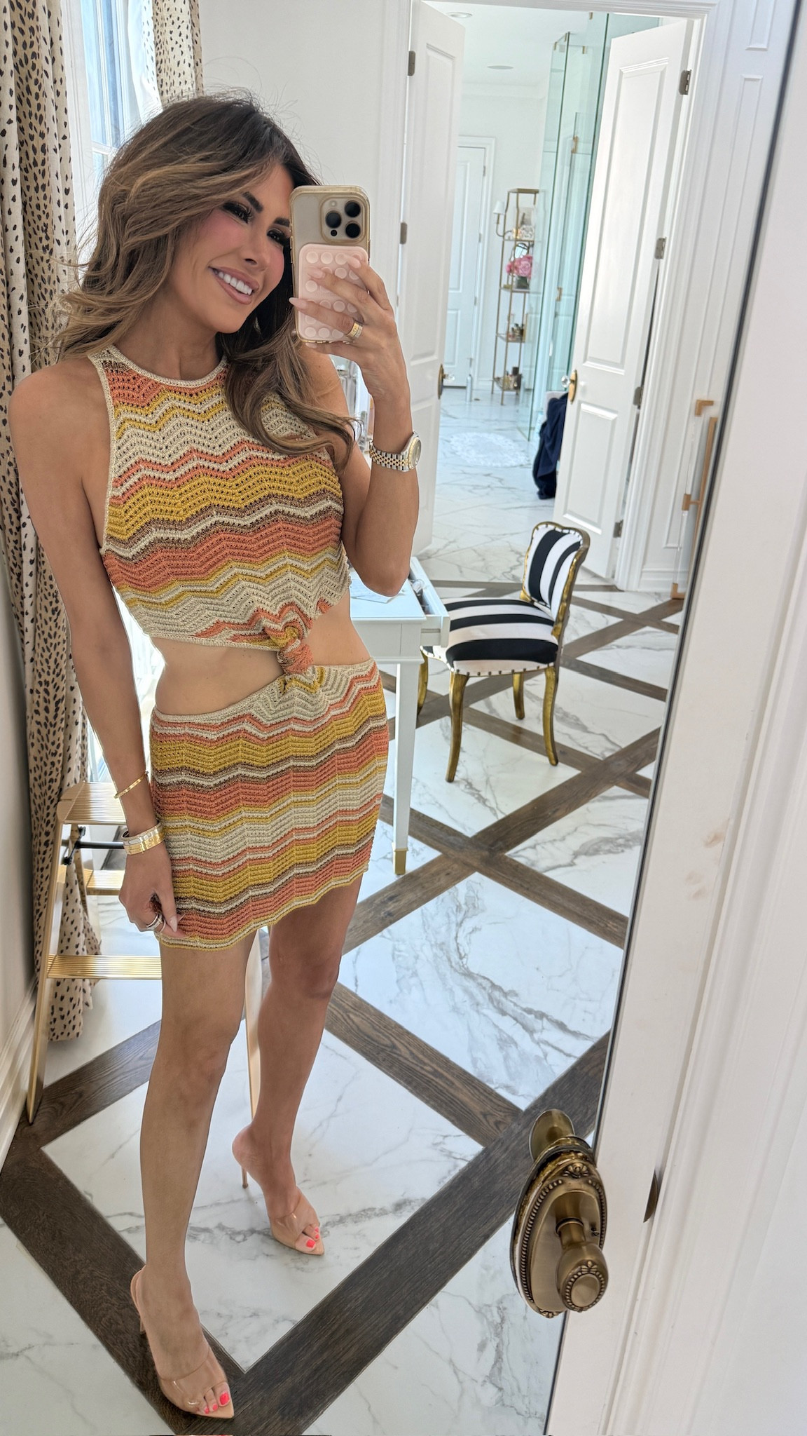 A fun summer mini dress! Love this pattern 💛

Crochet dress, Retrofête, Emily Ann Gemma, beach coverup, vacation, resort wear outfit idea, Ibiza outfit, Summer outfit

#LTKStyleTip #LTKSeasonal