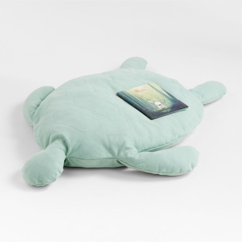 Plush Turtle Kids Large Floor Cushion + Reviews | Crate & Kids | Crate & Barrel