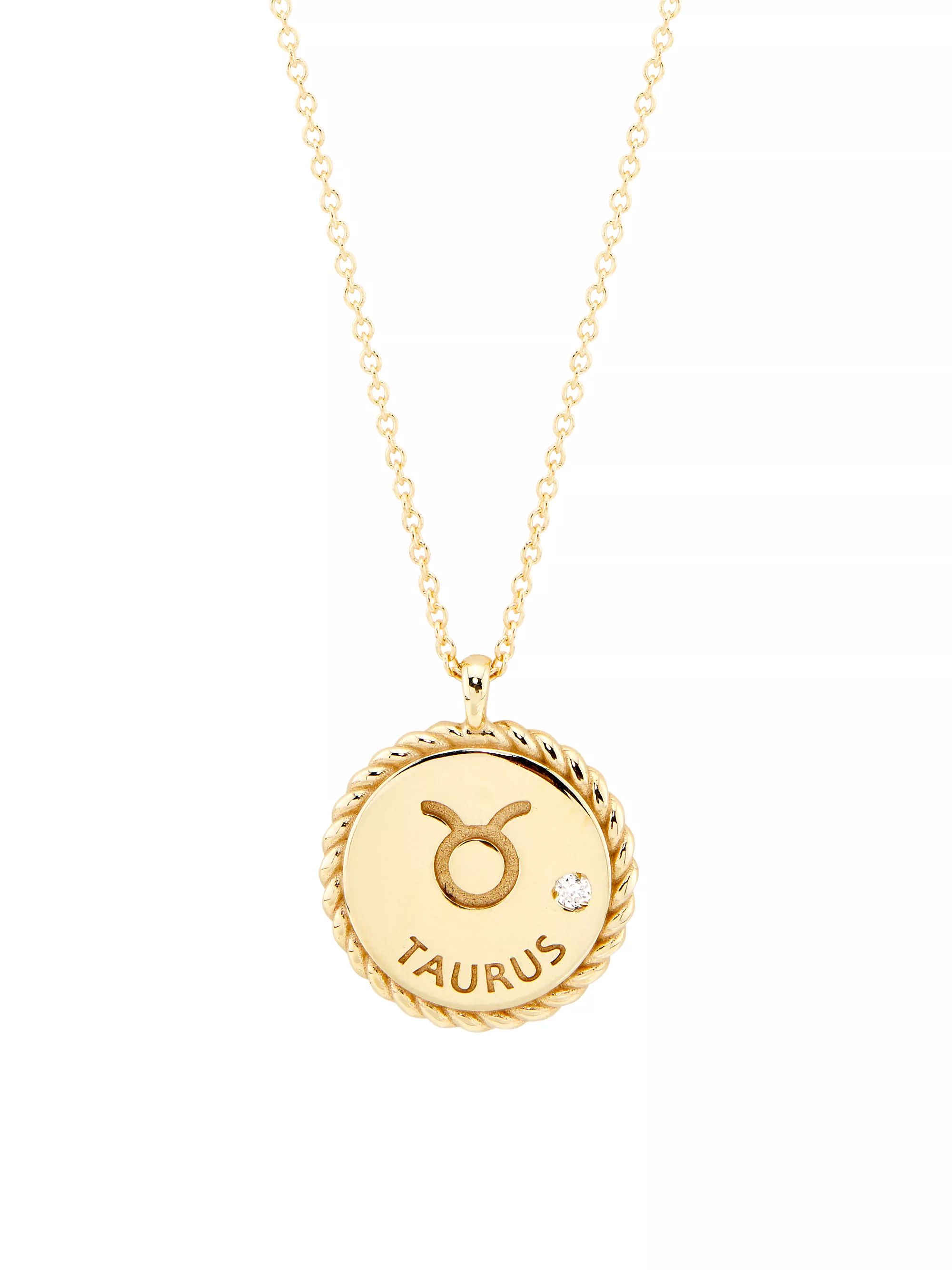 14K Gold & Diamond Star Sign Pendant Necklace | Saks Fifth Avenue