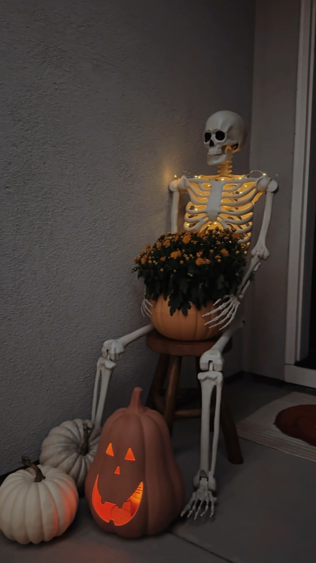 The affordable Halloween front porch looks so fun and festive at night! 
Walmart home
Amazon home
Halloween decor 

#LTKSeasonal #LTKSaleAlert #LTKHome