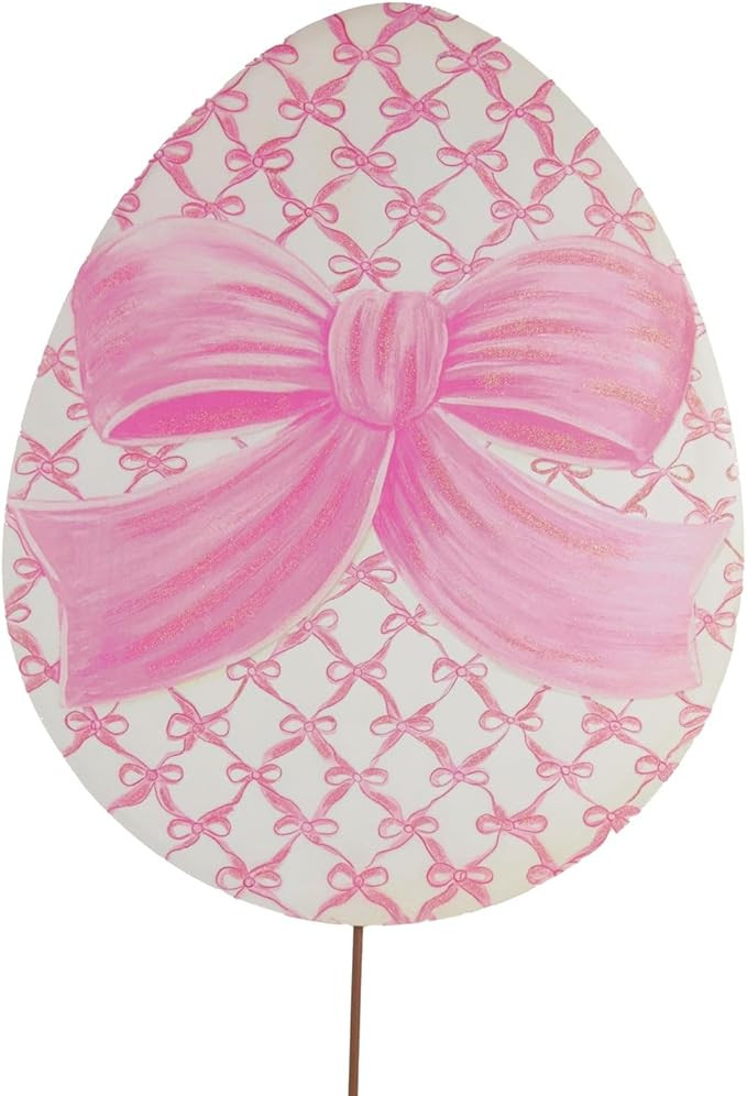 The Round Top Collection Bowtiful Egg, Yard Decorative Ornament | Amazon (US)