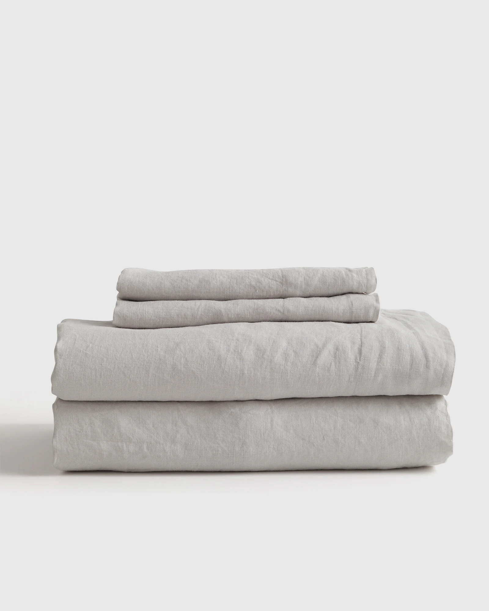 European Linen Sheet Set in Light Grey | Quince
