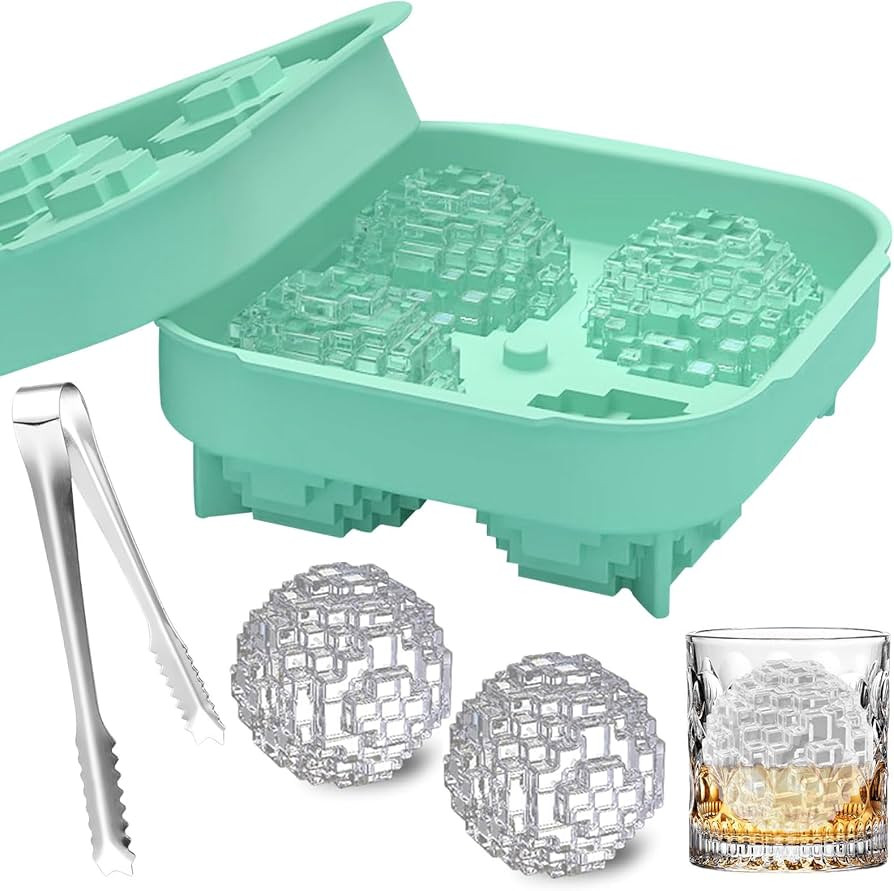 Eiswürfelform Silikon Groß Eiswürfelformen Eiswürfel Form mit Deckel Kugel Wiederverwendbar s... | Amazon (DE)