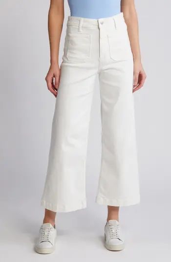 Mavi Jeans Paloma Marine Patch Pocket High Waist Wide Leg Jeans | Nordstrom | Nordstrom